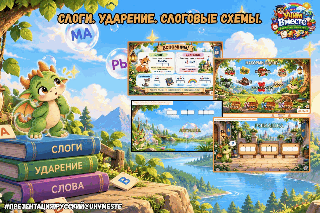 Слоги. Ударения. Слоговые схемы